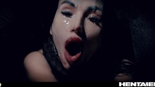 Хентай в реальной жизни - Саша Роуз получила огромное лицо после хардкорного анального траха с инопланетянами порно